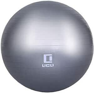 LICLI バランスボール 65㎝ 空気入れ ポンプ 付き ソフトボール用ボール 耐荷重300k