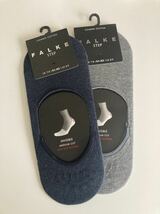 新品 FALKE 靴下 メンズ NAVY size 41-42 US 8-9ソックス _画像3