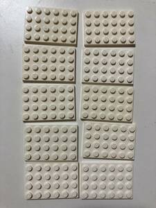 【送料込】レゴ LEGO プレート 4x6 白　10枚