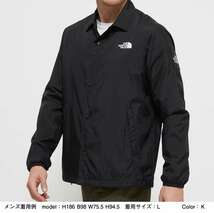 新品 2024年春夏新作 THE NORTH FACE (ザ・ノースフェイス) XLサイズ ザ・コーチジャケット (K)ブラック NP72130_画像3