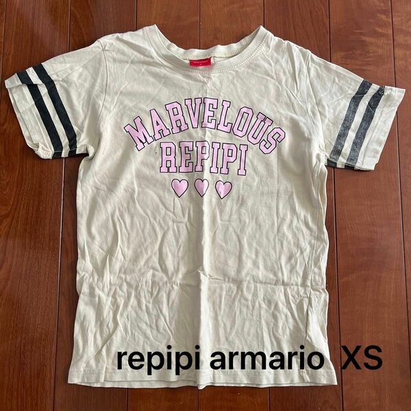 repipi armario・レピピ・半袖Tシャツ・XS・ベージュ・140~150