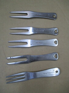  Golf green Fork stainless steel inserting 5 piece (.)