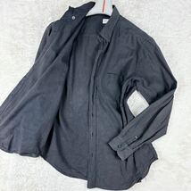 1円 良品 L~XL.LLアルマーニコレッツォーニ ARMANI COLLEZIONI 長袖シャツポケット付CIT LUXURYチット ラグジュアリー メンズ 41/16グレー_画像1