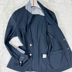 1 иен превосходный товар M~L Journal Standard JOURNAL STANDARD tailored jacket Anne темно синий стрейч цветочный принт общий рисунок summer жакет мужской темно-синий L