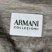 1円 美品 M~L アルマーニコレッツォーニ ARMANI COLLEZIONI 長袖シャツ メタリック CIT LUXURYチット ラグジュアリー メンズ_画像8