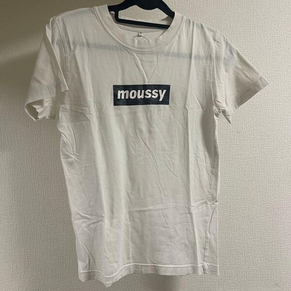 MOUSSY マウジー レディース Tシャツ 半袖 ホワイト フリーサイズ