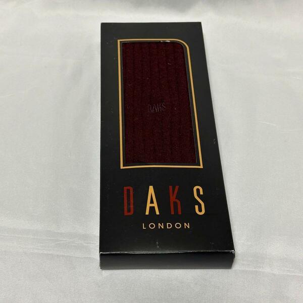 DAKS LONDON ダックス ソックス 靴下 ボルドー ロングソックス