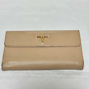 PRADA プラダ 長財布 財布 ベージュ レディース ブランド