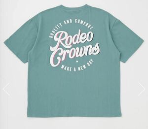 【訳あり】RODEO CLOWNS ロデオクラウンズ メンズ QC Tシャツ ミント Mサイズ バックプリント