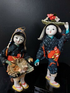 大原女人形　レトロ 郷土玩具 置物 日本人形 着物 人形 　花売り娘
