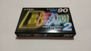 TDKカセットテープ BEAM2 （BM2-90S）光るカセット ハイポジ 