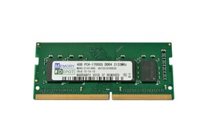 SODIMM 4GB PC4-17000 DDR4-2133 260pin SO-DIMM PCメモリー 5年保証 相性保証付 番号付メール便発送