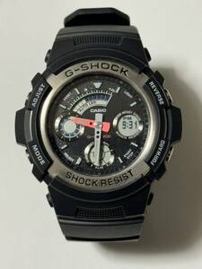 G-SHOCK Casio ji- shock Casio Aw-590-1Aer Mens G-Shock Chronograph Sports Watch