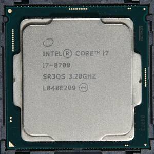 動作保証★CPU SR3QS (intel Core i7-8700) 3.20GHz LGA1151★030