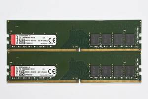 動作保証★メモリー PC4-25600 DDR4-3200 32GB(16GBx2)Kingston エラー無★039
