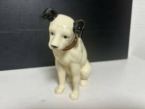 ビクター犬 ニッパー Victor 高さ１６cm 昭和レトロ 陶器製　置物 インテリア 