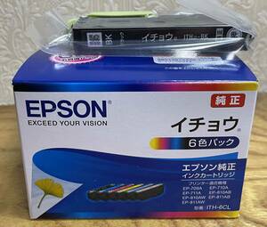 【送料込】 EPSON エプソン 純正 インク カートリッジ ITH-6CL 6色パック　イチョウ【新品】