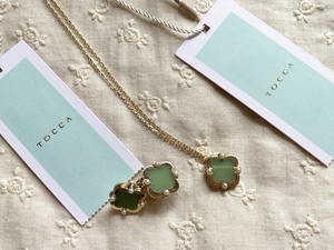 TOCCA Tocca complete sale [CLOVER necklace & earrings set ]TOCCA blue tag equipped 