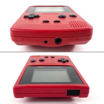 5T2★通電OK★ Nintendo 任天堂 GAME BOY COLOR ゲームボーイ カラー レッド (CGB-001) ゲーム機_画像5