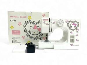 4M3★JANOME/ジャノメ★サンリオ HELLO KITTY ハローキティ KT-35【MODEL 525】 手工芸 ハンドクラフト ミシン