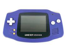 5T2★通電OK★Nintendo 任天堂 GAME BOY ADVANCE ゲームボーイ アドバンス (AGB-001) バイオレット ゲーム機_画像2