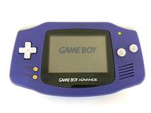 5T2★通電OK★Nintendo 任天堂 GAME BOY ADVANCE ゲームボーイ アドバンス (AGB-001) バイオレット ゲーム機_画像6