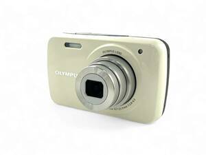 5T3* shutter OK/ superior article * OLYMPUS Olympus (VH-210) compact digital camera white navy blue teji