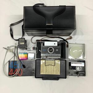  Polaroid camera POLAROID 450 LAND CAMBRA camera accessory set exclusive use box attaching Showa Retro antique (k8367-y263)