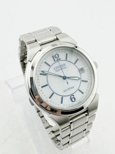 CITIZEN Eco-Drive シチズン エコドライブ ソーラー メンズ腕時計 E111-S027161 稼働品【k3407】