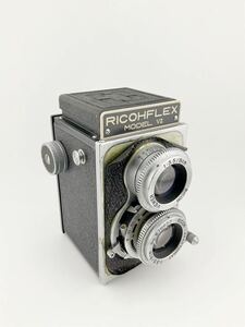 RICOH リコーフレックスVII RICOHFLEX MODEL VII 二眼レフ ブラックボディ フィルムカメラ 昭和レトロ アンティーク (k5838-y253)