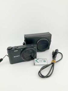 SONY ソニー Cyber-shot コンパクトデジタルカメラ ブラック 20× OPTICAL ZOOM 3.5-6.5/4.3-86 バッテリー ケース ケーブル付(k5913-y262)