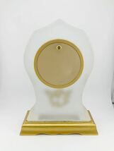 SEIKO セイコー 置き時計 DECOR ガラス 金文字盤 インテリア ゴールド コレクション 置物 稼動品(k5917-n148)_画像2