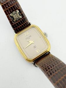 CELINE Celine кварц QZ женские наручные часы кожаный ремень бренд [k3471]