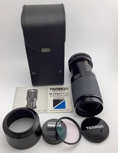 タムロン TAMRON ADAPTALL-2 カメラレンズ レンズ 80-20㎜ F/3.8-4 CF TELE-MACRO ZOOM フード フィルター ケース付き(k8385-y269)