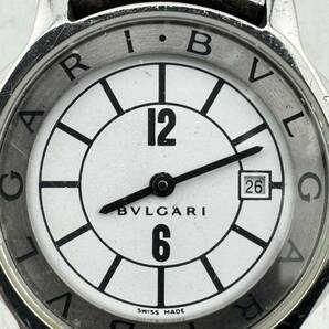 BVLGARI ブルガリ ソロテンポ クォーツ 腕時計 ST29S シルバー【k3387】の画像2