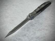 未使用　Microtech knives マイクロテック　カスタム　ナイフ　チタン　カーボン　Marfione　Socom_画像3