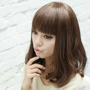  wig nature full wig semi long cheap wig net with special favor light brown medical care for medium ime changer party Event 
