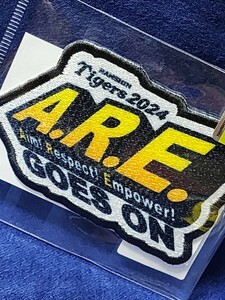 阪神タイガース　スローガン2024　アイロンワッペン　未使用品　A.R.E. GOES ON　岡田阪神