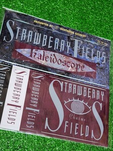 Strawberry　Fields　ストロベリーフィールズ　非売品　ステッカー　シール　未使用品　当時物　パイオニア　ロックバンド