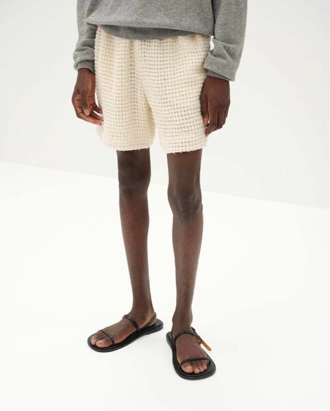 【AURALEE】2024ss HOMESPUN SUMMER TWEED MESH SHORTS OFF-WHITE