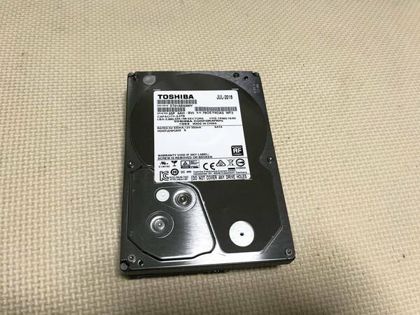 M2603 TOSHIBA DT01ABA300V SATA 3.5インチHDD 3TB 3000GB 使用 790時間 全国送料無料