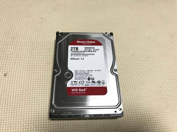 M2608 Western Digital WD Red 3.5インチHDD 2TB WD20EFAX 使用 24498時間 全国送料無料