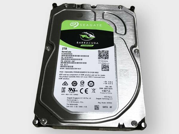 M2689 Seagate BarraCuda ST2000DM005 2TB 3.5インチHDD 使用 35047時間 全国送料無料