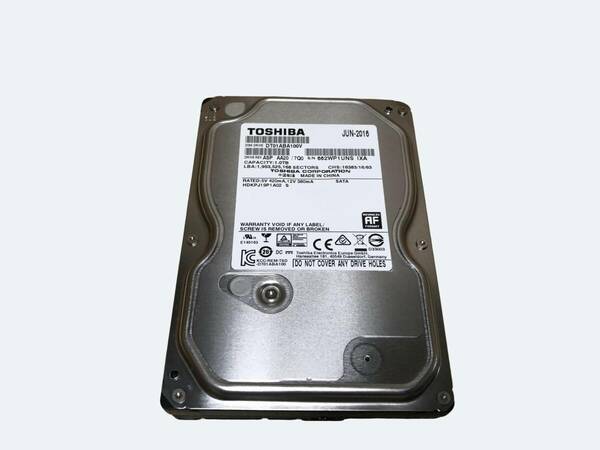 M2831 AVコマンド対応 TOSHIBA SATA 3.5インチHDD SATA DT01ABA100V 1TB 使用3618時間 