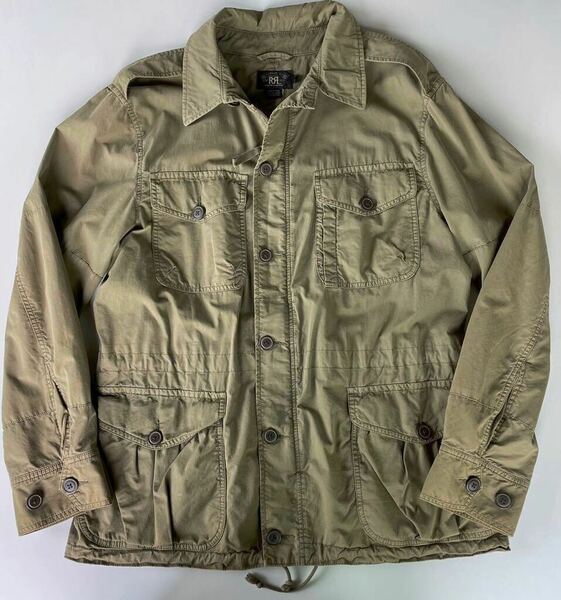 【傑作】RRL “Utility Field Jacket” L ユーティリティ フィールド ミリタリー ジャケット オリーブ Ralph Lauren ヴィンテージ