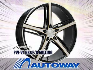 新品ホイール LUXALES PW-V1 20x8.5 +45 114.3x5 BK&P/G.MILLING 4枚セット