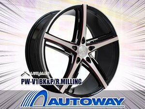 新品ホイール LUXALES PW-V1 20x8.5 +38 114.3x5 BK&P/R.MILLING 4枚セット