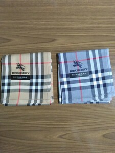  BURBERRY　ハンカチ　2枚セット　送料無料