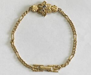TH Nina Ricci NINA RICCI bracele NR Logo Gold antique lady's accessory 