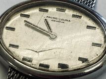 H 稼働品 FAVRE-LEUBA ファーブルルーバー 腕時計 手巻き アンティーク レトロ シルバー GRNEVE 楕円形_画像5